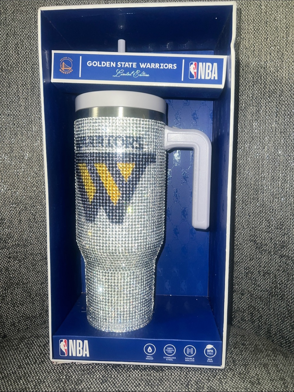 Hydrapeak NBA Golden State Warriors 40 oz Bling Voyager Tumbler